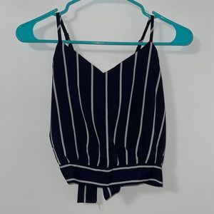 Blue Striped Tank Top